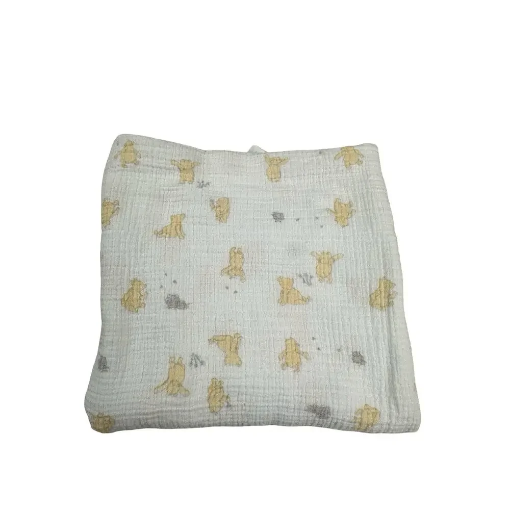 Aden + Anais Disney Winnie The Pooh Muslin Baby Blankets Lot of 2 Security Lovey